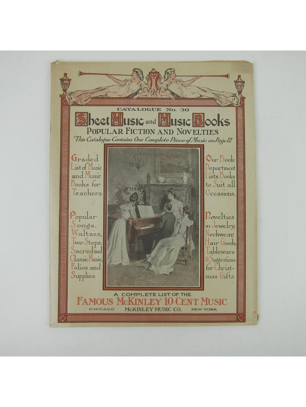 McKinley Music Co Catalog of Sheet Music Chicago New York Antique 1911 RARE